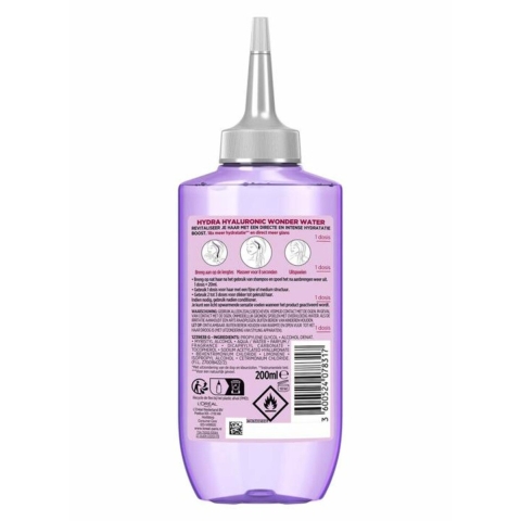 3x L'Oréal Elvive Hydra Hyaluronic Wonder Water 200 ml