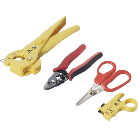 TOOLCRAFT TO-9621810 Glasvezelgereedschap Incl. kabelsnijder, Incl. kabelontmanteling 0 tot 25 mm