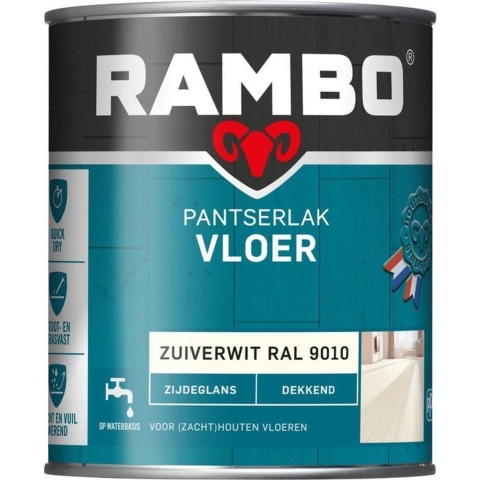 Pantserlak vloer dek zg 9010 2,5l - Rambo