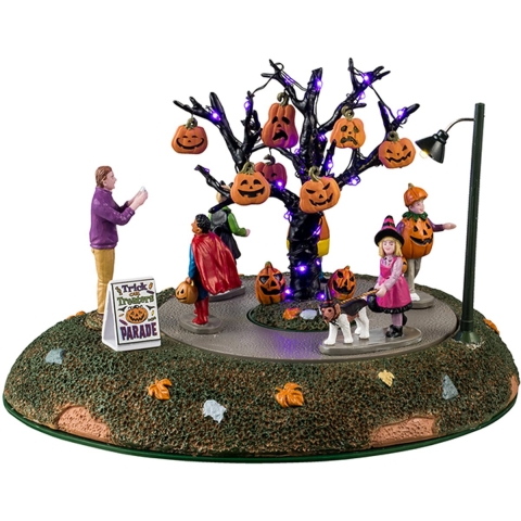 Halloweenminiatuur Trick Or Treaters Parade 18x27x23 cm - Lemax