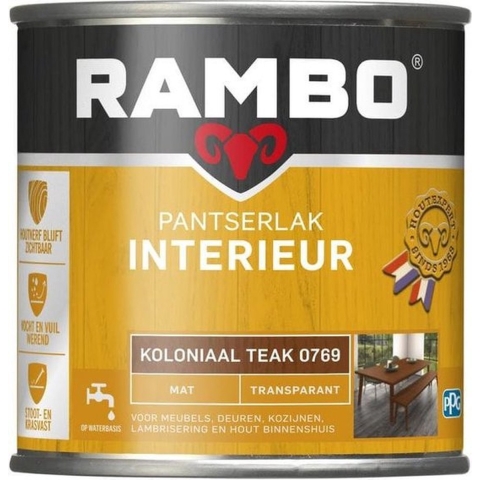 Pantserlak interieur mat 769 0,75l - Rambo