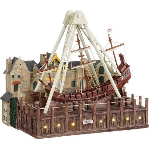 Halve maen werkt op batterijen l29xb21xh26cm Efteling kerst - Luville