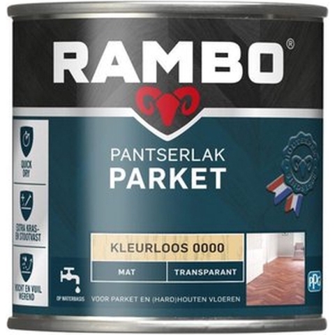 Pantserlak parket mat 0,75l - Rambo