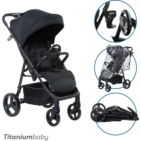 Buggy Titanium Baby Solid Elite XL Lush Black