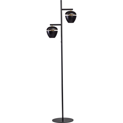 ETH Claire - Vloerlamp - Ø 30 X 165 Cm - Zwart En Messing