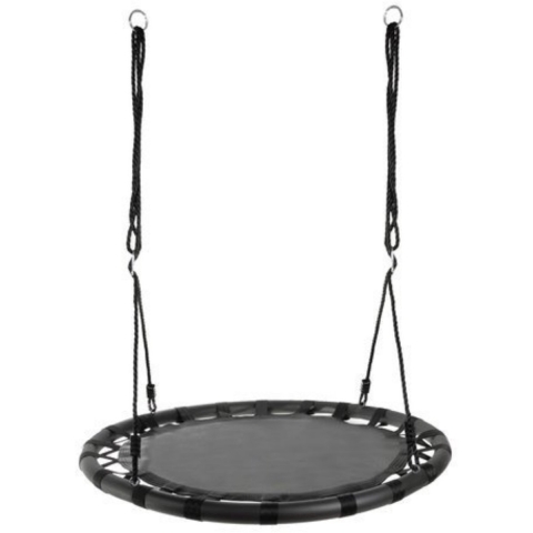 Ooievaarsnest schommel - 100 cm - zwart - max 150 kilo - kinderschommels -