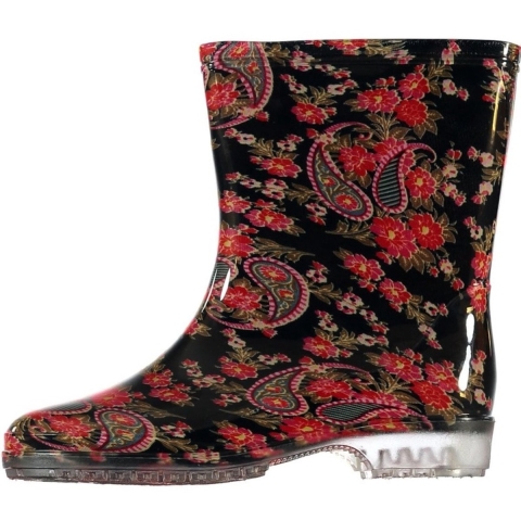 Half hoge dames regenlaarzen paisley print voor dames 39 -