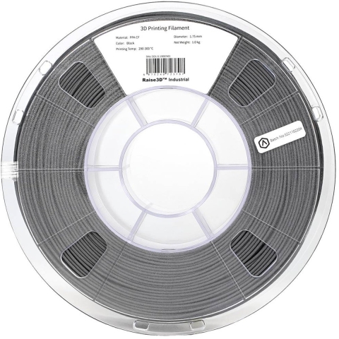 RAISE3D PMRA-1001 Industrial PPA CF Filament PPA 1.75 mm 1000 g Zwart 1 stuk(s)