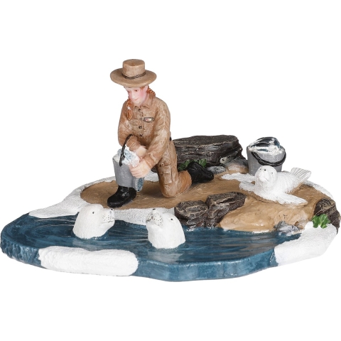 Feeding time seals - l12xb8,5xh6cm - Luville