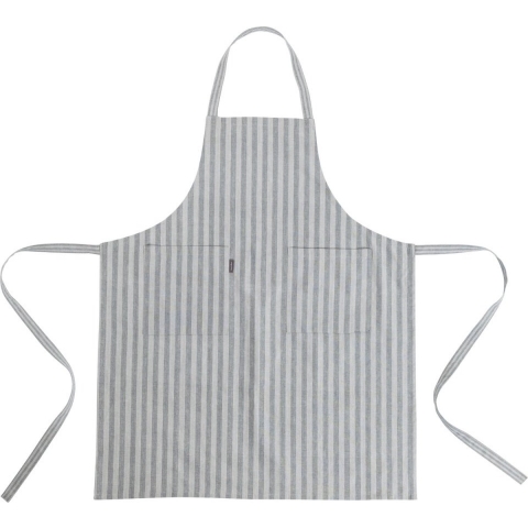 Linen&More Schort Streep Grijs