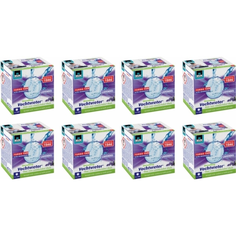 8x Bison Vochtvreter Turbo tab Lavendel 100 gr