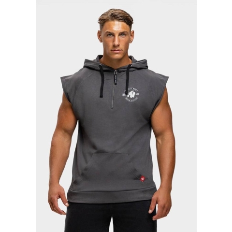 Gorilla Wear Huntley Mouwloze Hoodie - Grijs - 3XL