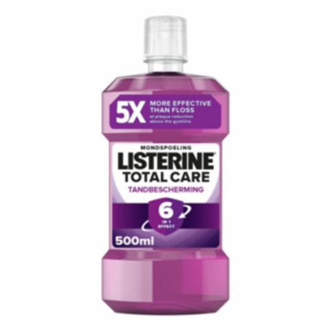 6x Listerine Mondwater Total Care Tandbescherming 500 ml