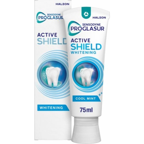 3x Sensodyne Tandpasta ProGlasur Active Shield Whitening 75 ml