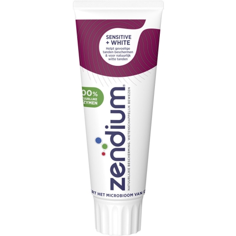 5x Zendium Tandpasta Sensitive+ White 75 ml