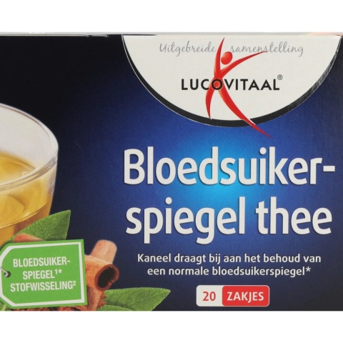 6x Lucovitaal Bloedsuikerspiegel Thee 20 zakjes