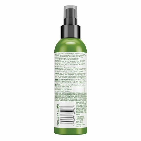 4x John Frieda Detox&Repair Protect Spray 250 ml