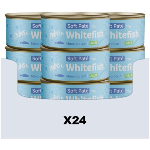 24x Prins Soft Paté Kattenvoer Nat Zalm&Kip 70 gr