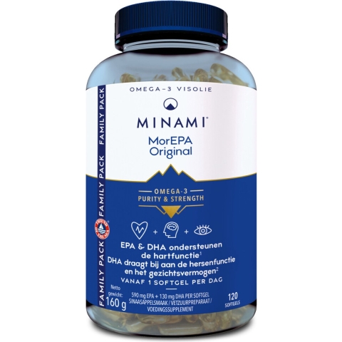 Gratis Verzending: 2x Minami MorEPA Original 120 softgels