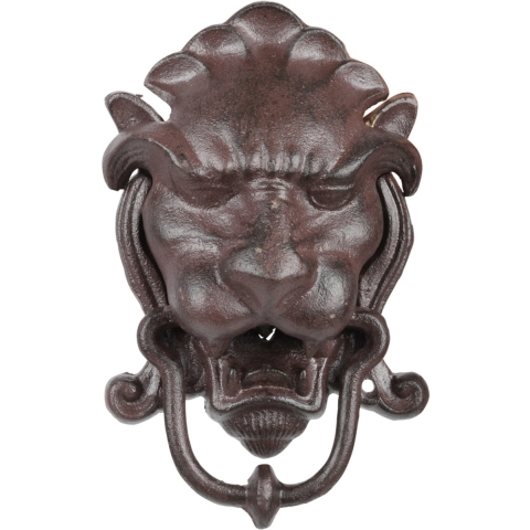 Esschert design Deurklopper leeuw - gietijzer - L22 cm - vintage - deurbel -