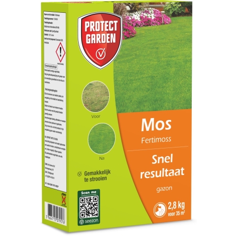 Grasvoeding en Mosbestrijder Fertimoss 2 8kg - Protect