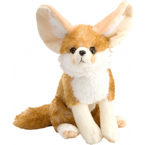 Wild Republic pluche woestijnvos - knuffel - 30 cm - Fennec vos - beige - dieren knuffels -