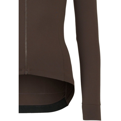 AGU Solid Fietsshirt Lange Mouwen Performance Ground Coffee Dames - Ground coffee - XS