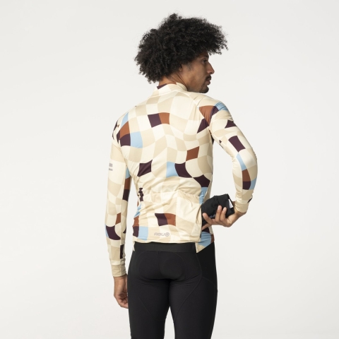 AGU Square Fietsshirt Lange Mouwen Performance Heren - Geel - XXL