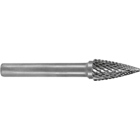 RUKO 116025 Freesstift Hardmetaal Spitsboog 6 mm Lengte 58 mm Schachtdiameter 6 mm