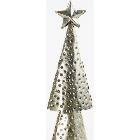 House of Seasons Kerstboom - L15 x B8 x H68 cm - Metaal - Zilver
