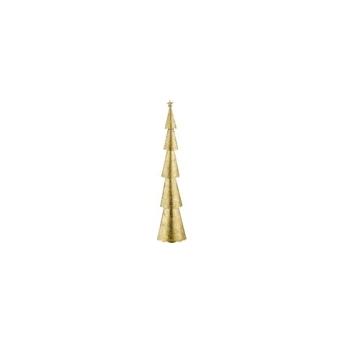 House of Seasons Kerstboom - L19 x B10 x H90 cm - Metaal - Goud
