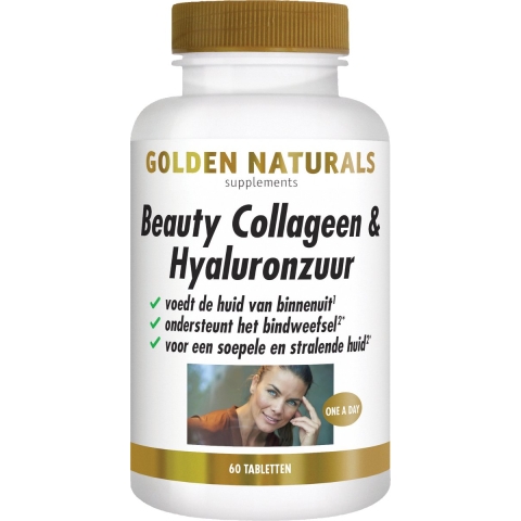 Golden Naturals Beauty Collageen & Hyaluronzuur Tabletten