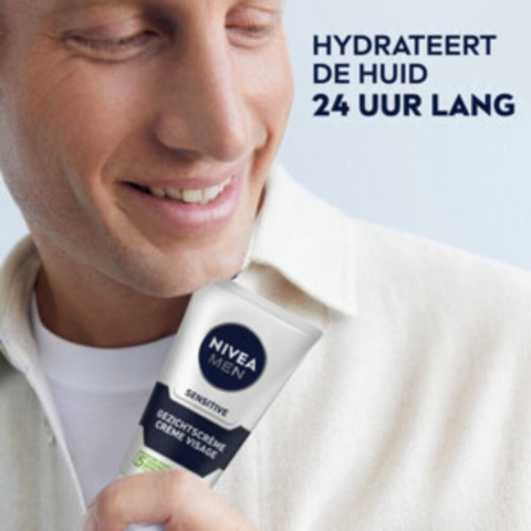 12x NIVEA Men Gezichtscrème Sensitive 75 ml
