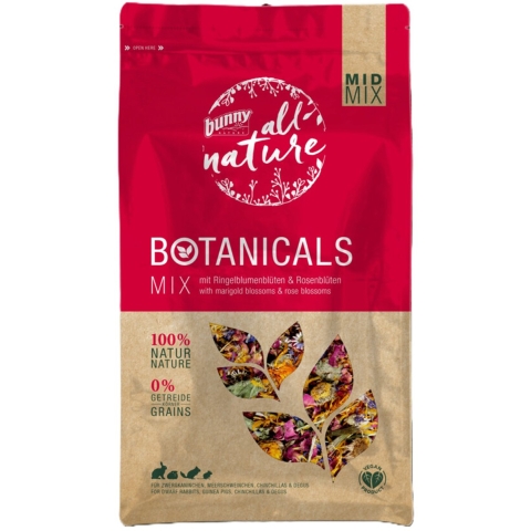 4x Bunny Nature Botanicals Mid Marigold Blossoms&Rose Blossoms 130 gr