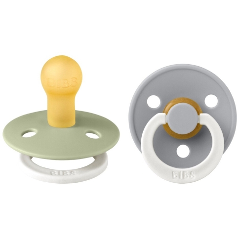 2x Bibs Fopspeen Maat 1 0-6 mnd Glow Sage Cloud 2 stuks