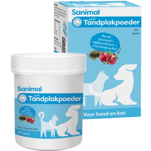 Sanimal Anti-tandplakpoeder 180 gr