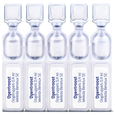 3x WELEDA Ogentroost Oogdruppels Ampullen 20 stuks