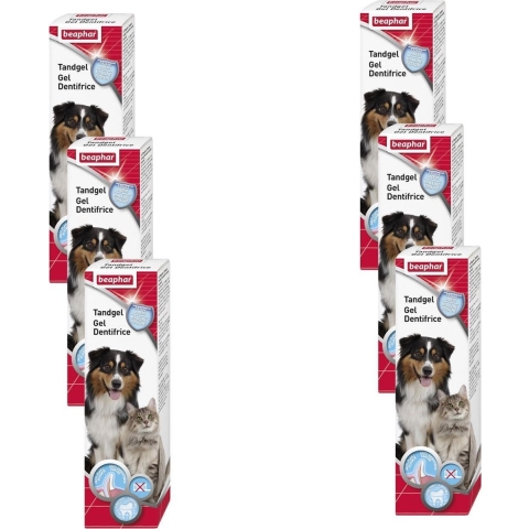6x Beaphar Tandgel Hond&Kat 100 gr