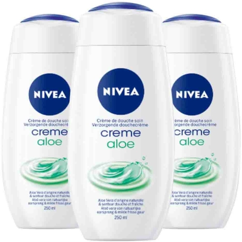3x NIVEA Douchecrème Aloë 250 ml