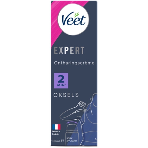 3x Veet Expert Ontharingscrème Oksels 100 ml