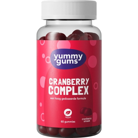 Gratis Verzending: Yummygums Cranberry Complex 60 stuks
