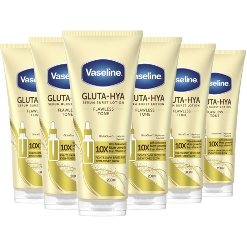 6x Vaseline Gluta-Hya Serum Flawless Glow 200 ml