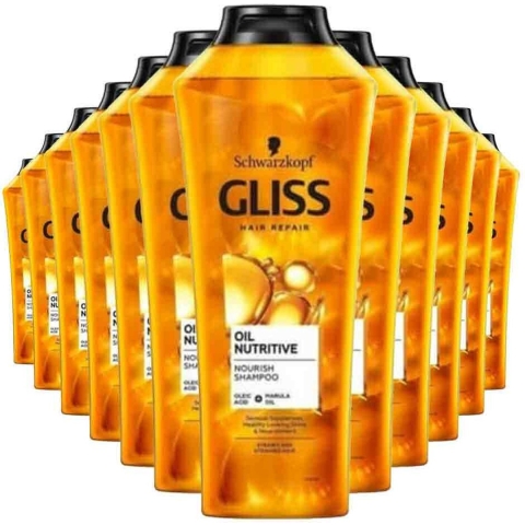 12x Gliss Shampoo Oil Nutritive 400 ml
