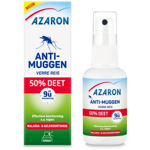 2x Azaron Anti Muggenspray 50% DEET 50 ml