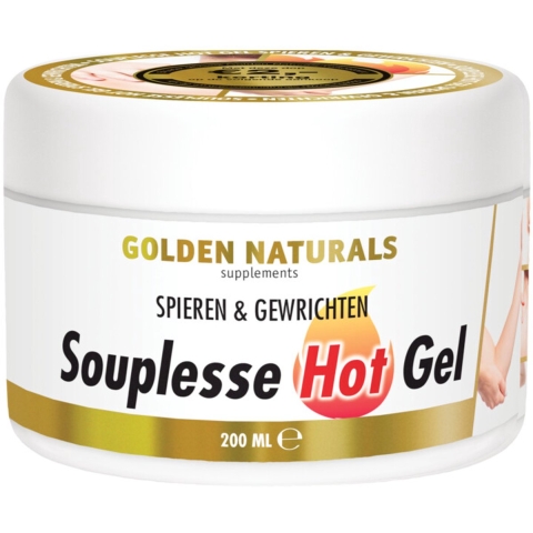 Gratis Verzending: 2x Golden Naturals Souplesse Hot Gel 200 ml