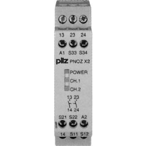PILZ PNOZ X2 24VAC/DC 2n/o Veiligheidsschakelapparaat 2x NO (b x h x d) 22.5 x 87 x 121 mm 1 stuk(s)