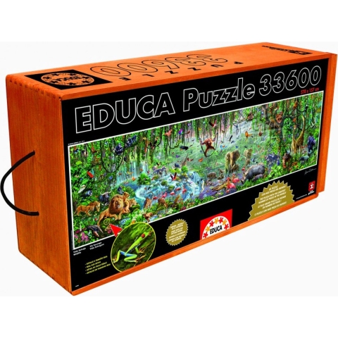 Educa Wildlife - Puzzel 33600 stukjes - Jungle tafereel - Multi