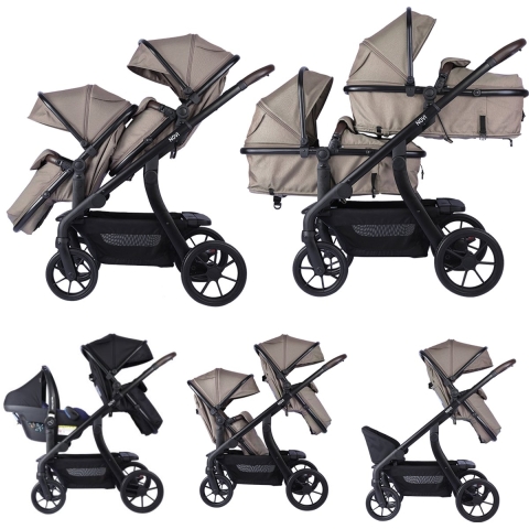 Duo Kinderwagen Novi Baby® Pacific Premium Solid Hazel