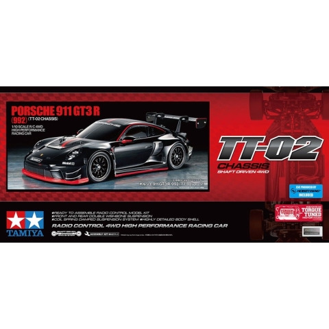 Tamiya 1:10 RC auto Elektro Straatmodel Porsche 911 GT3 R Bouwpakket