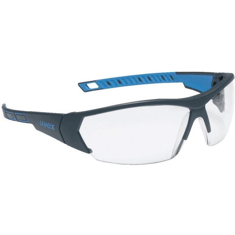 uvex i-works 9194171 Veiligheidsbril Incl. UV-bescherming Antraciet, Blauw EN 170 DIN 170